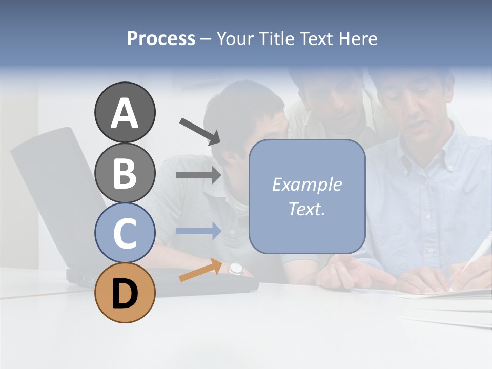 Three Male Office Workers PowerPoint Template