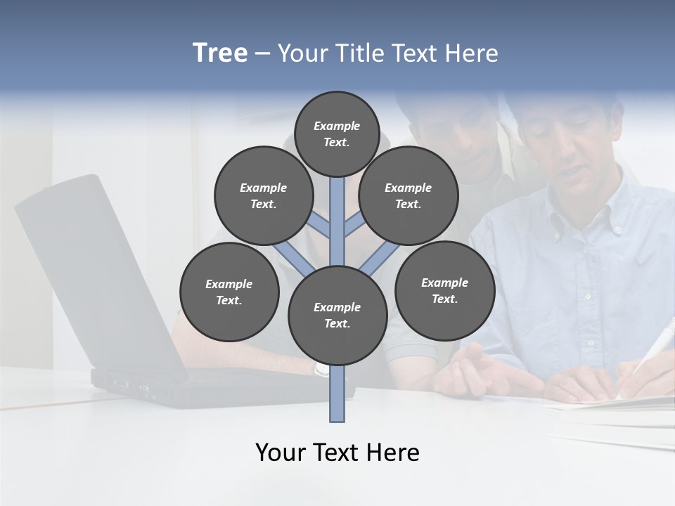 Three Male Office Workers PowerPoint Template