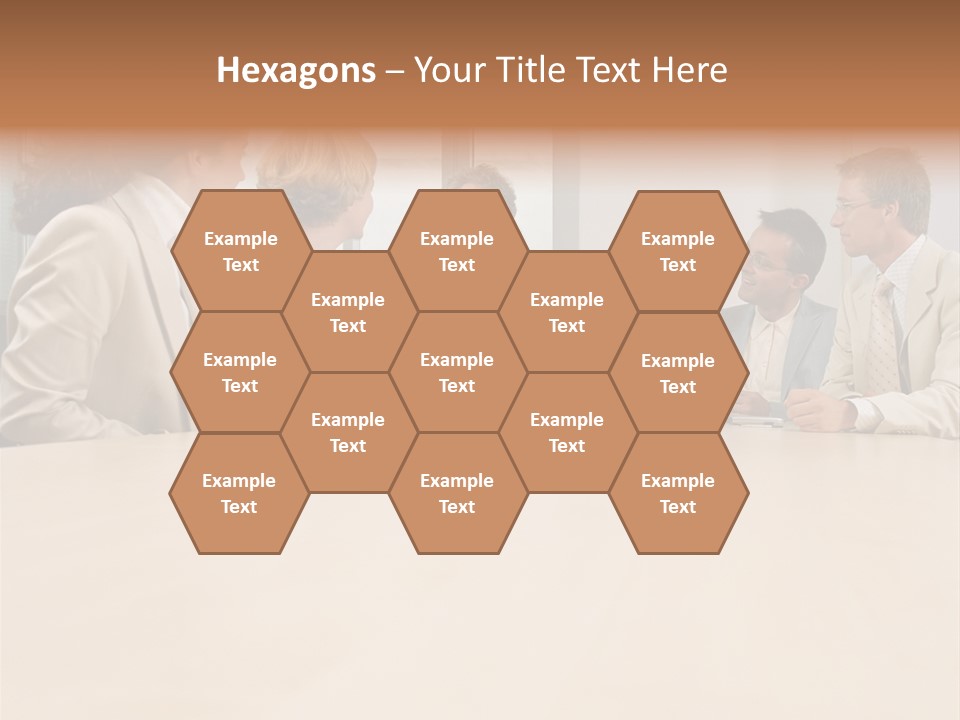 Office Workers In Meeting PowerPoint Template