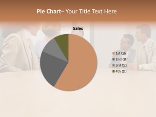 Office Workers In Meeting PowerPoint Template