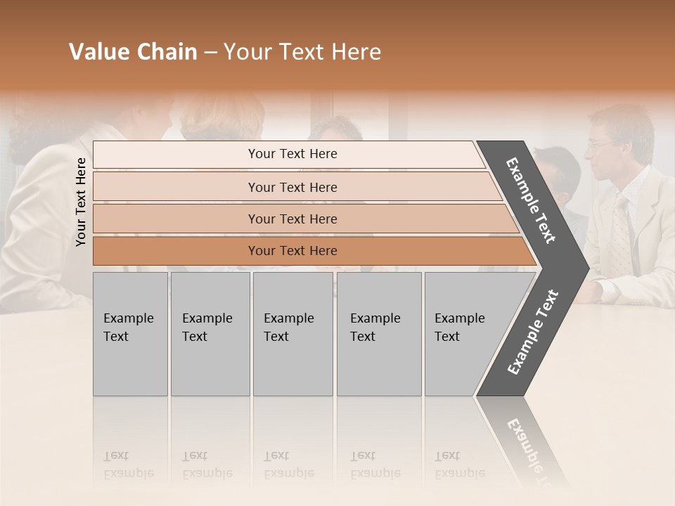 Office Workers In Meeting PowerPoint Template
