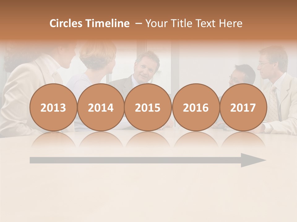 Office Workers In Meeting PowerPoint Template
