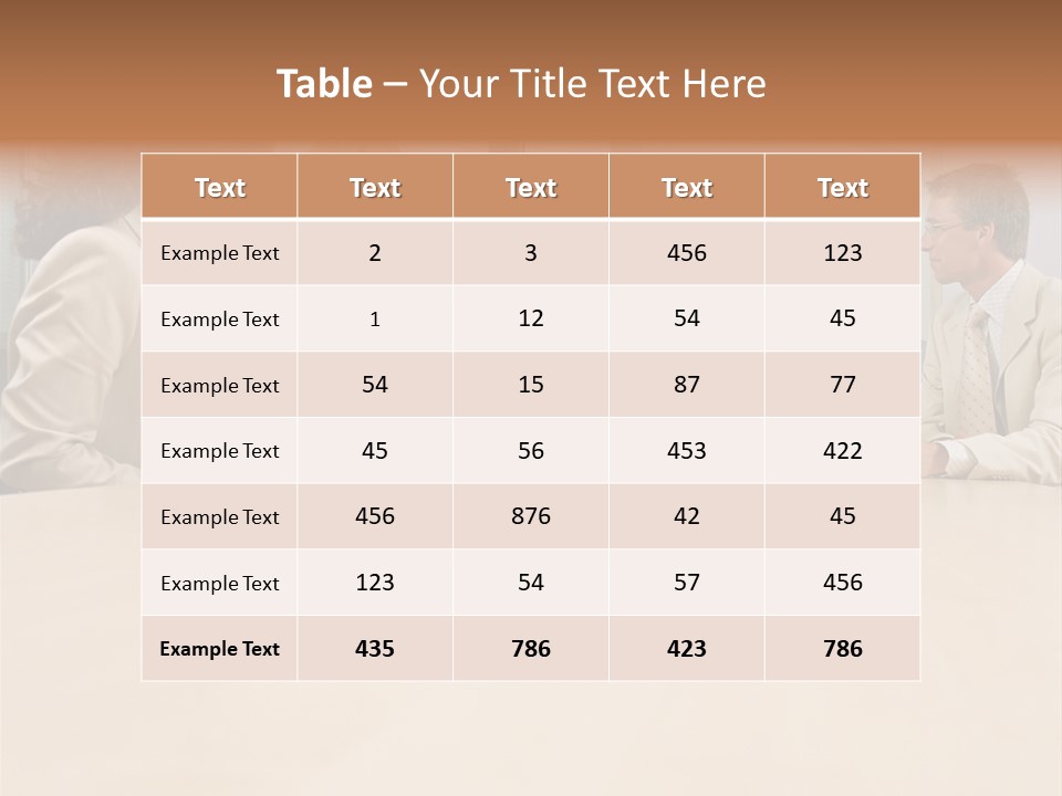Office Workers In Meeting PowerPoint Template
