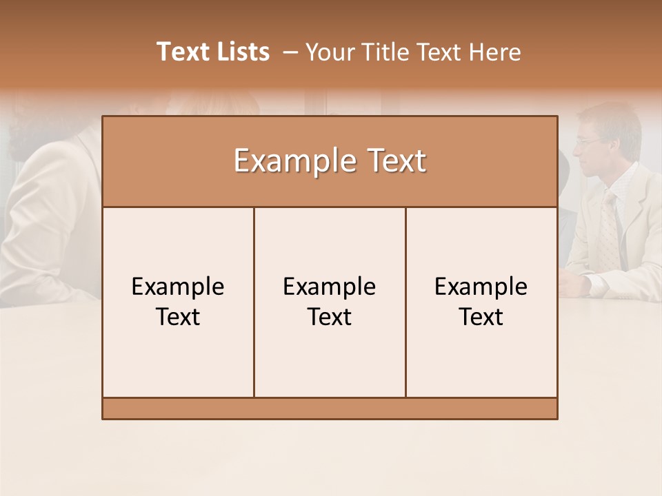 Office Workers In Meeting PowerPoint Template