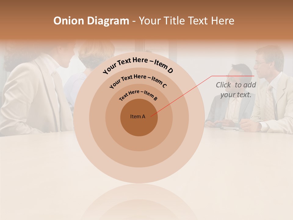 Office Workers In Meeting PowerPoint Template