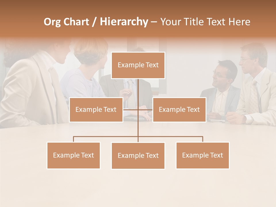 Office Workers In Meeting PowerPoint Template