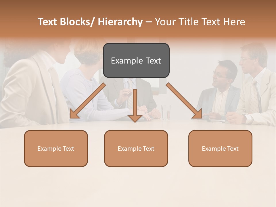Office Workers In Meeting PowerPoint Template