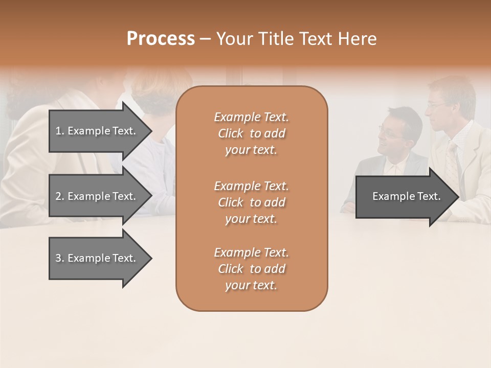 Office Workers In Meeting PowerPoint Template