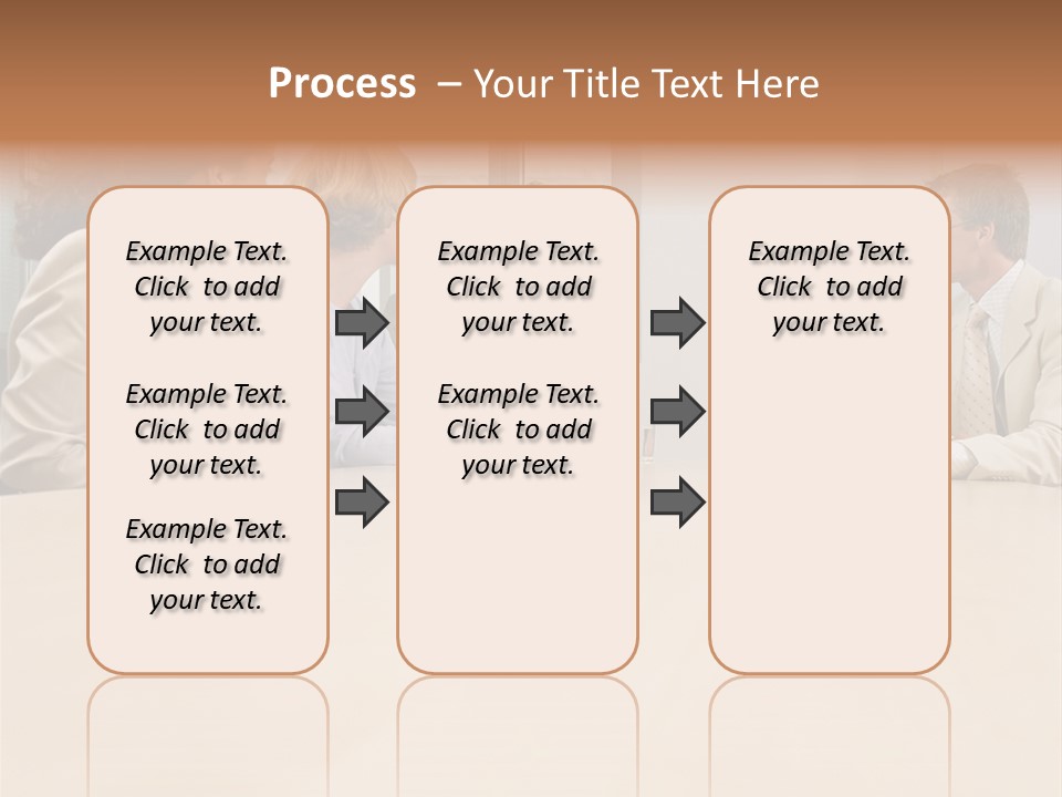 Office Workers In Meeting PowerPoint Template