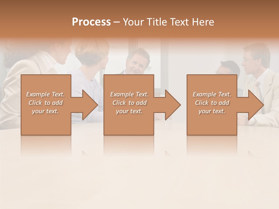 Office Workers In Meeting PowerPoint Template