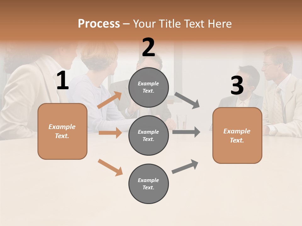 Office Workers In Meeting PowerPoint Template