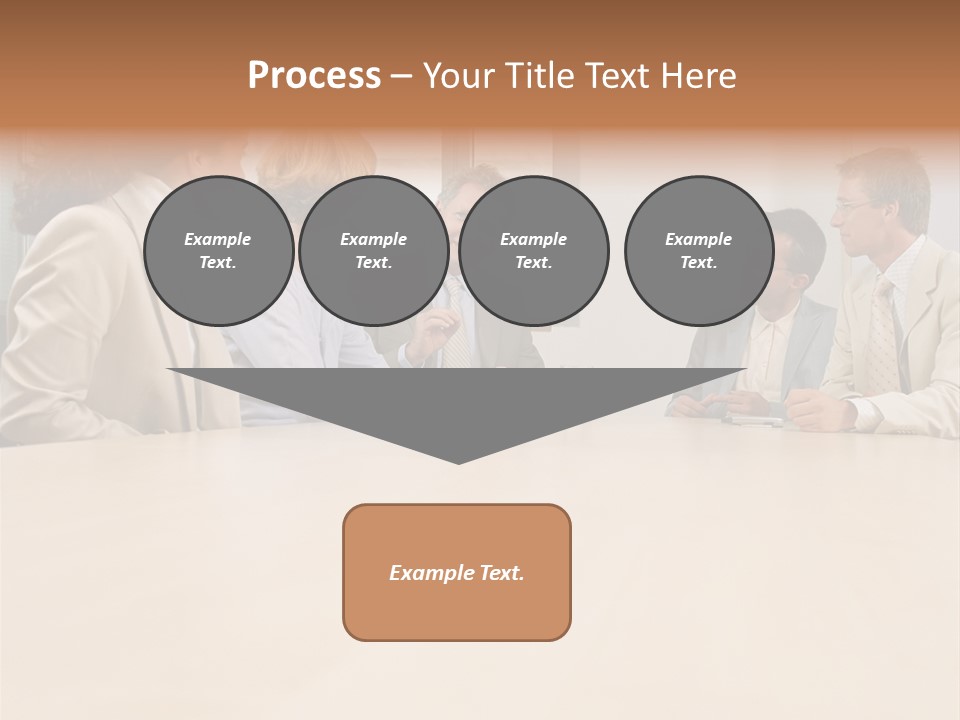 Office Workers In Meeting PowerPoint Template