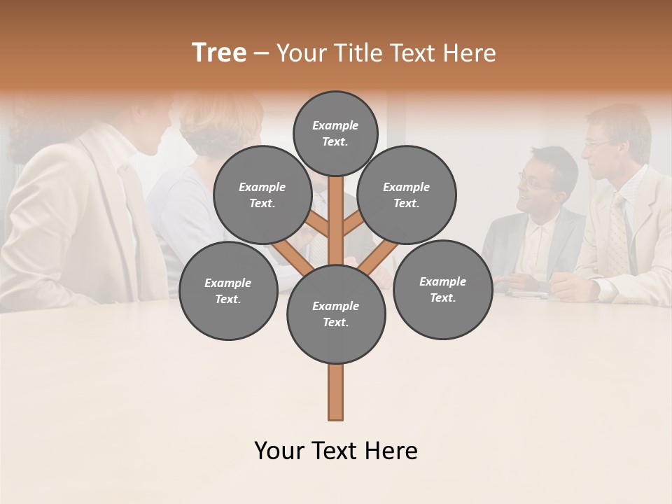 Office Workers In Meeting PowerPoint Template