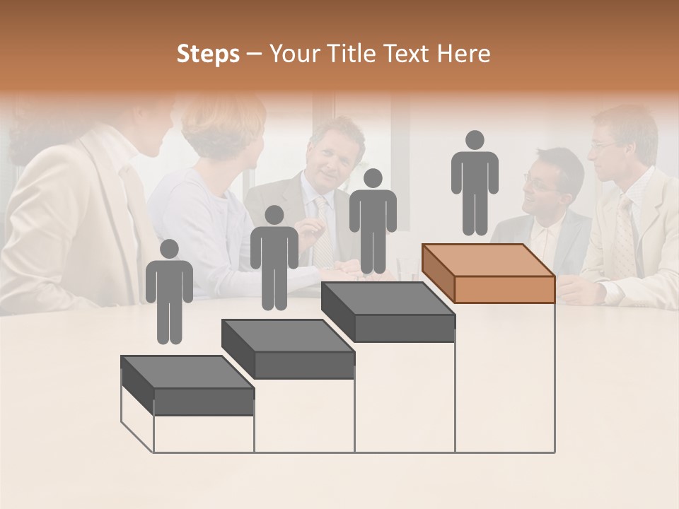 Office Workers In Meeting PowerPoint Template