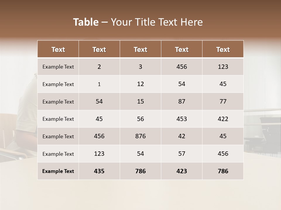 Businesswoman Reading PowerPoint Template