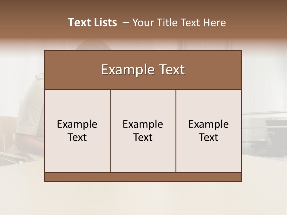 Businesswoman Reading PowerPoint Template