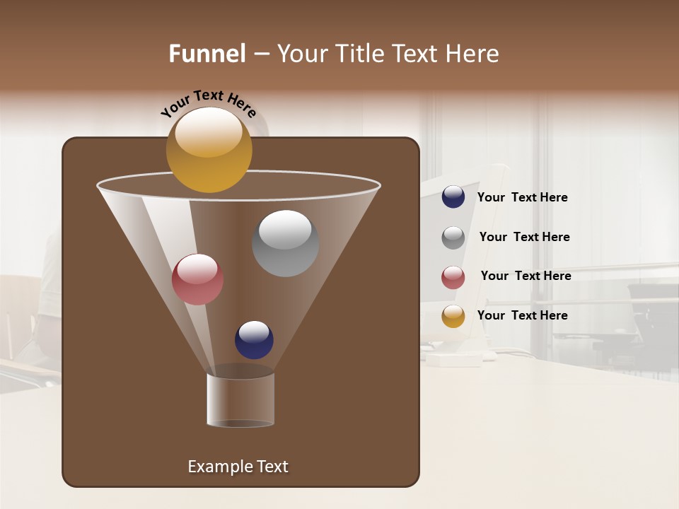 Businesswoman Reading PowerPoint Template