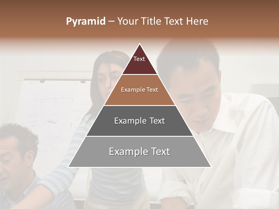 Three Office Workers PowerPoint Template