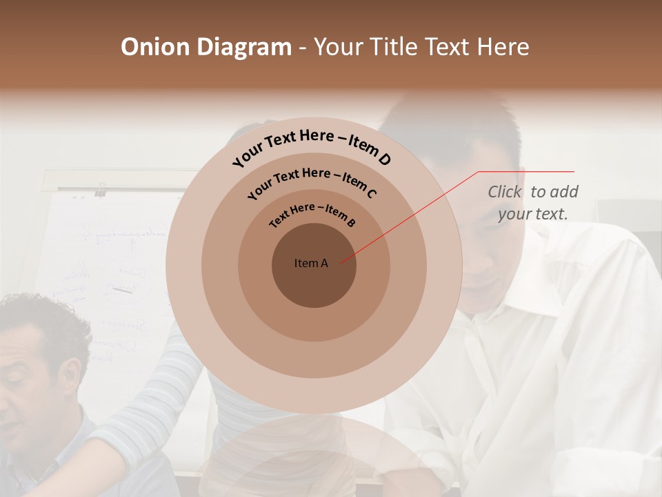 Three Office Workers PowerPoint Template