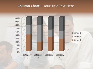 Three Office Workers PowerPoint Template