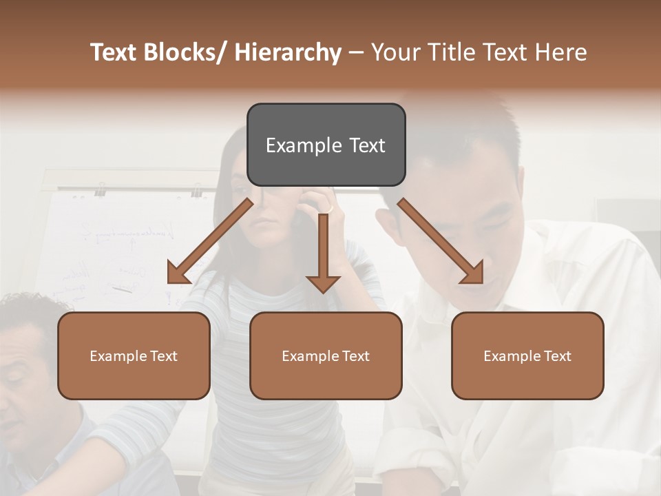 Three Office Workers PowerPoint Template