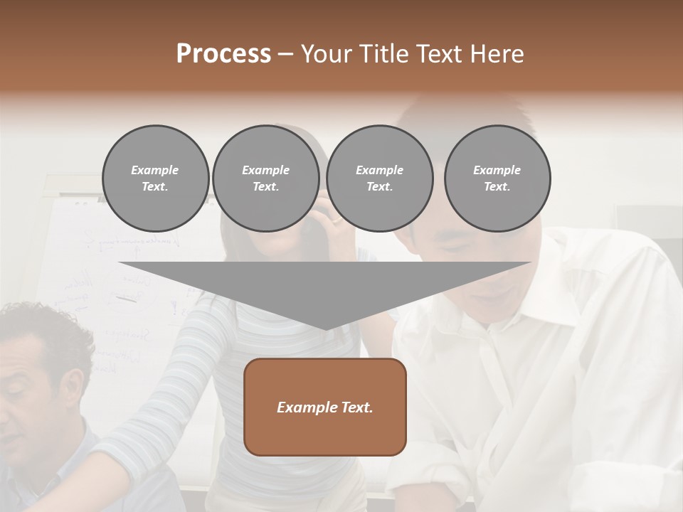 Three Office Workers PowerPoint Template
