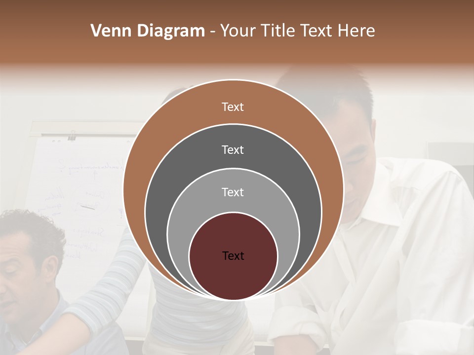 Three Office Workers PowerPoint Template