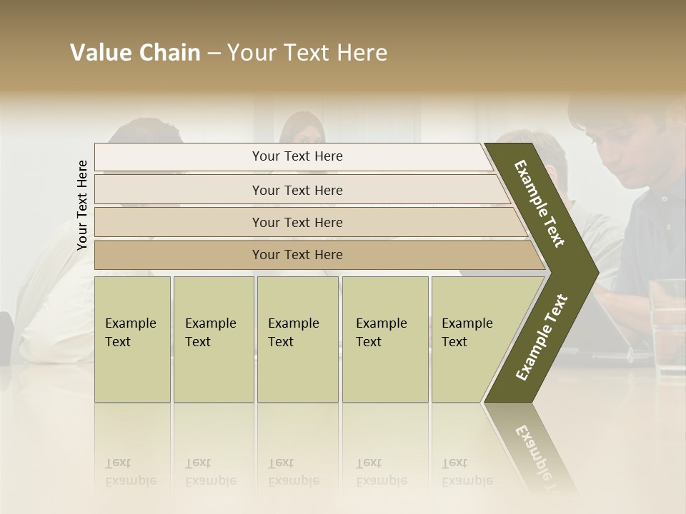 Office Workers In Meeting PowerPoint Template