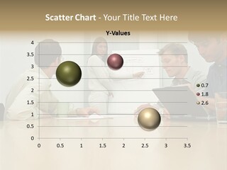 Office Workers In Meeting PowerPoint Template