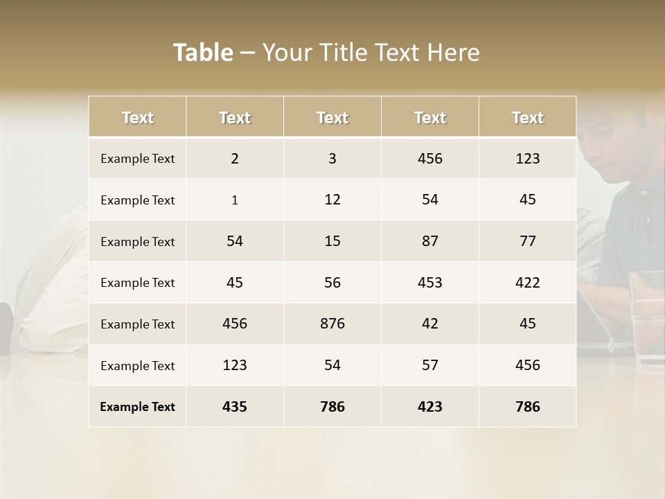 Office Workers In Meeting PowerPoint Template
