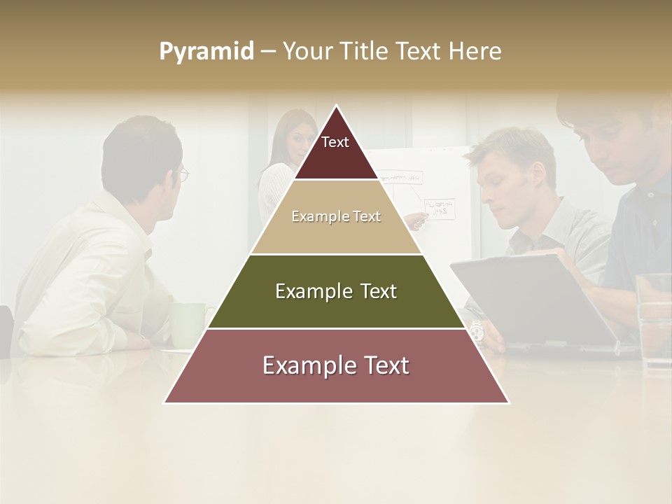 Office Workers In Meeting PowerPoint Template