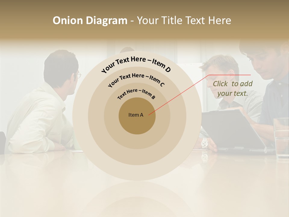 Office Workers In Meeting PowerPoint Template