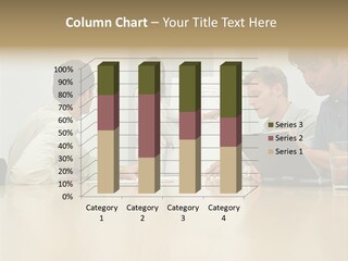 Office Workers In Meeting PowerPoint Template