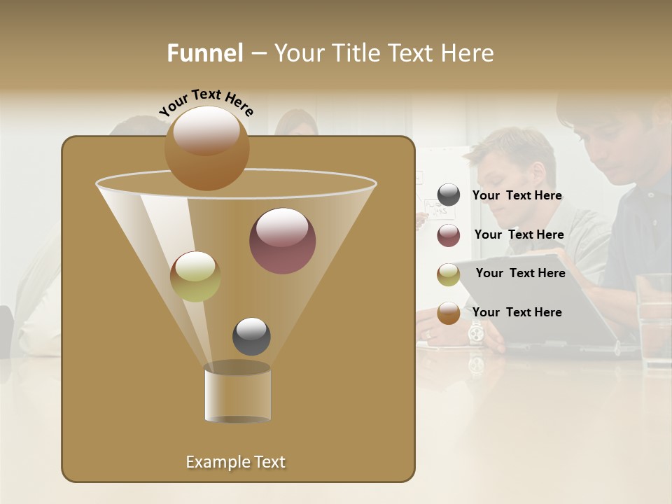 Office Workers In Meeting PowerPoint Template