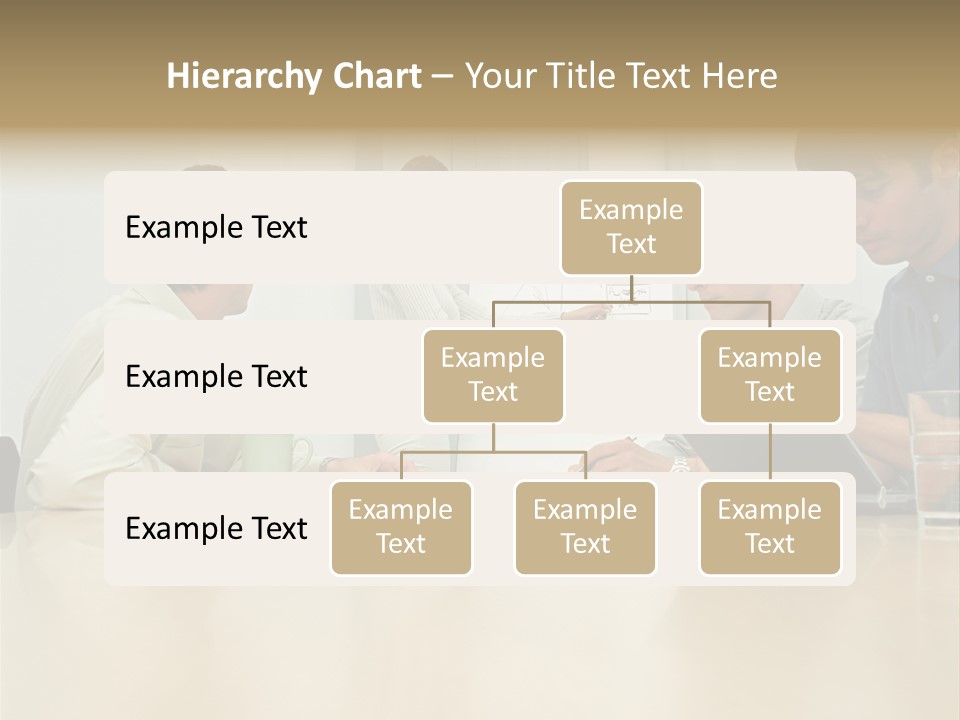 Office Workers In Meeting PowerPoint Template