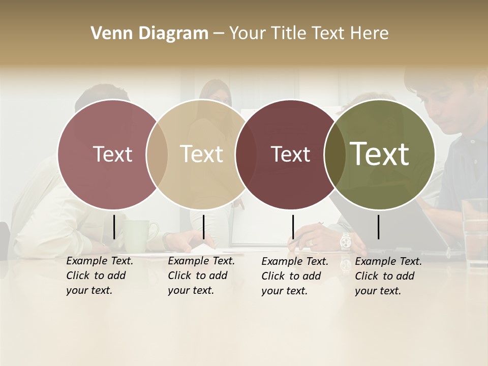 Office Workers In Meeting PowerPoint Template