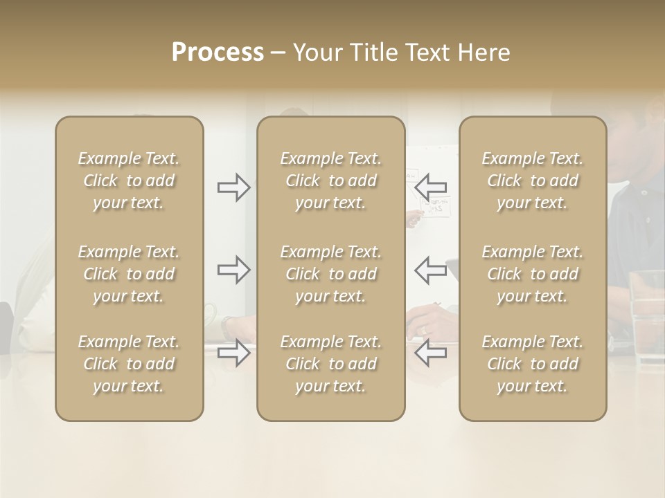 Office Workers In Meeting PowerPoint Template