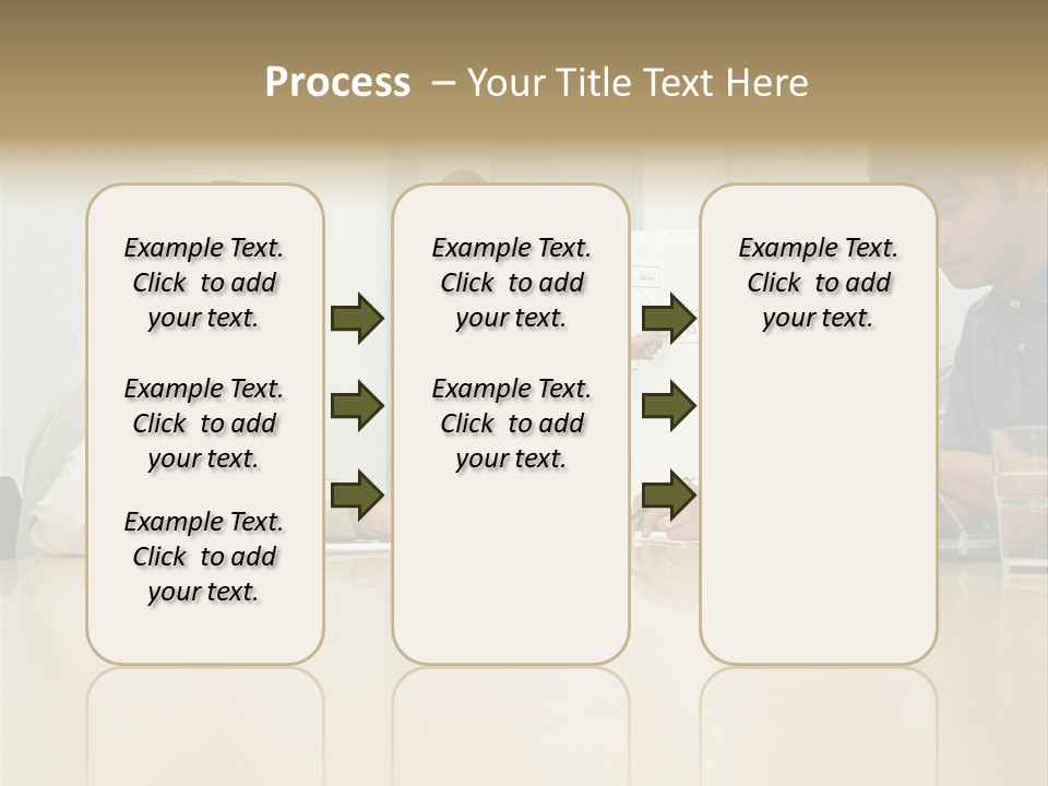 Office Workers In Meeting PowerPoint Template