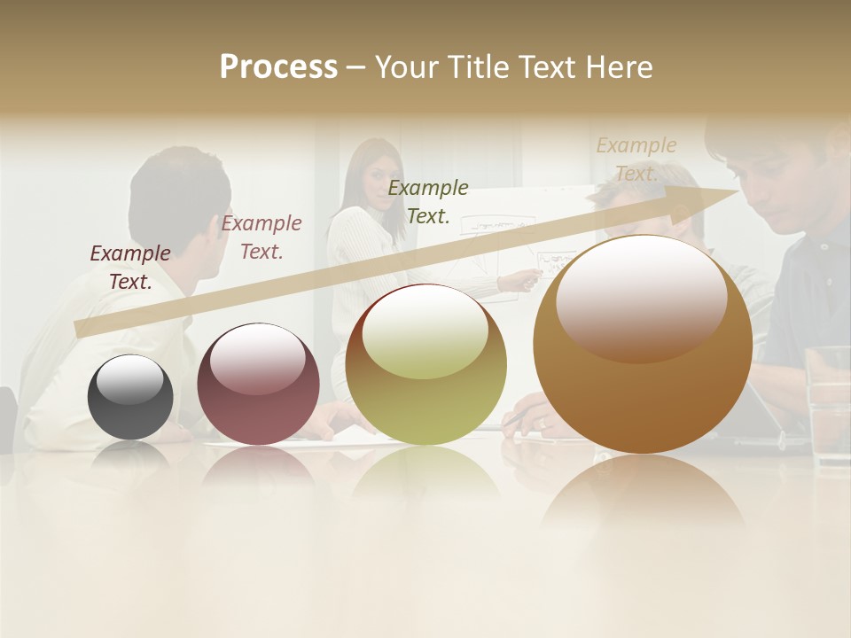 Office Workers In Meeting PowerPoint Template