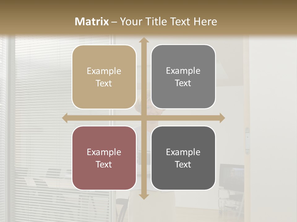 Businesswoman Waiting For Meeting PowerPoint Template
