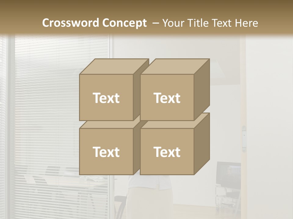Businesswoman Waiting For Meeting PowerPoint Template