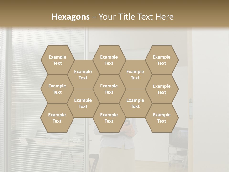 Businesswoman Waiting For Meeting PowerPoint Template