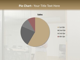 Businesswoman Waiting For Meeting PowerPoint Template