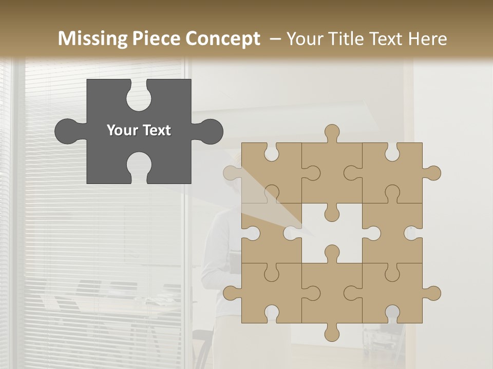 Businesswoman Waiting For Meeting PowerPoint Template