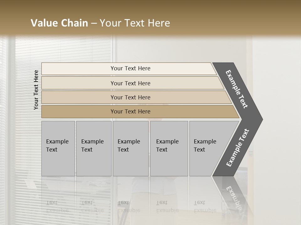 Businesswoman Waiting For Meeting PowerPoint Template