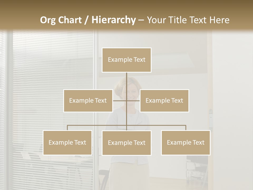 Businesswoman Waiting For Meeting PowerPoint Template