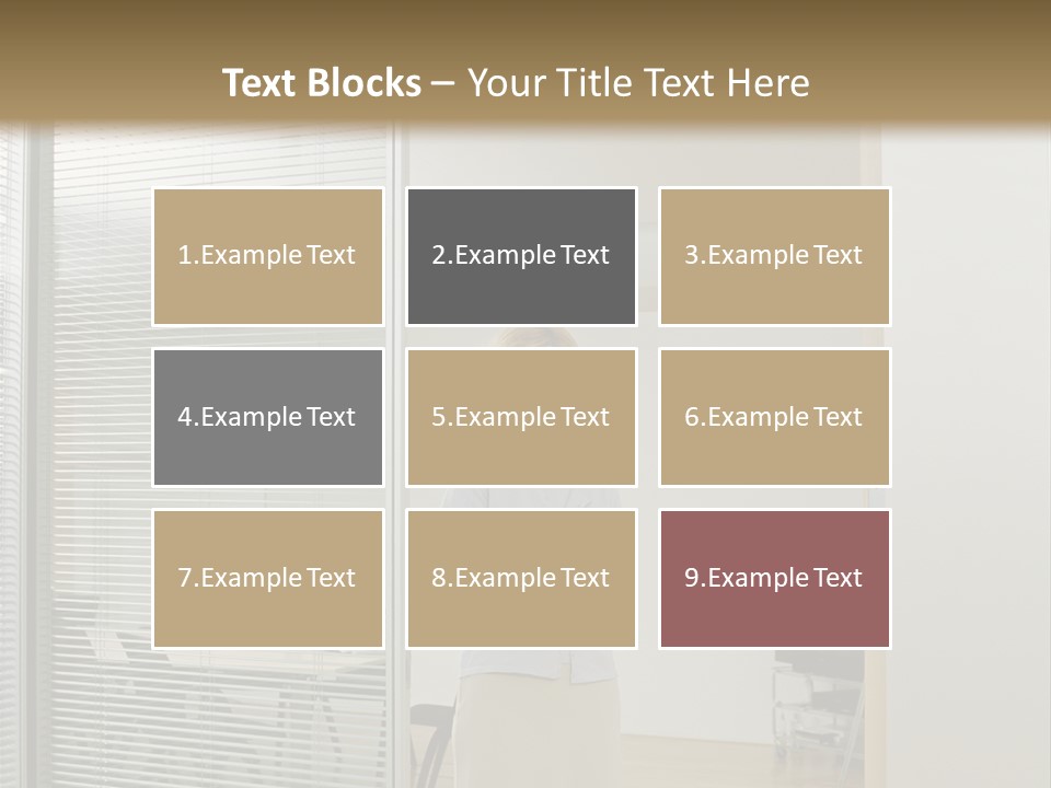 Businesswoman Waiting For Meeting PowerPoint Template