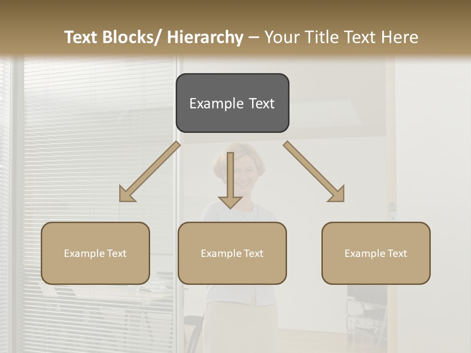 Businesswoman Waiting For Meeting PowerPoint Template