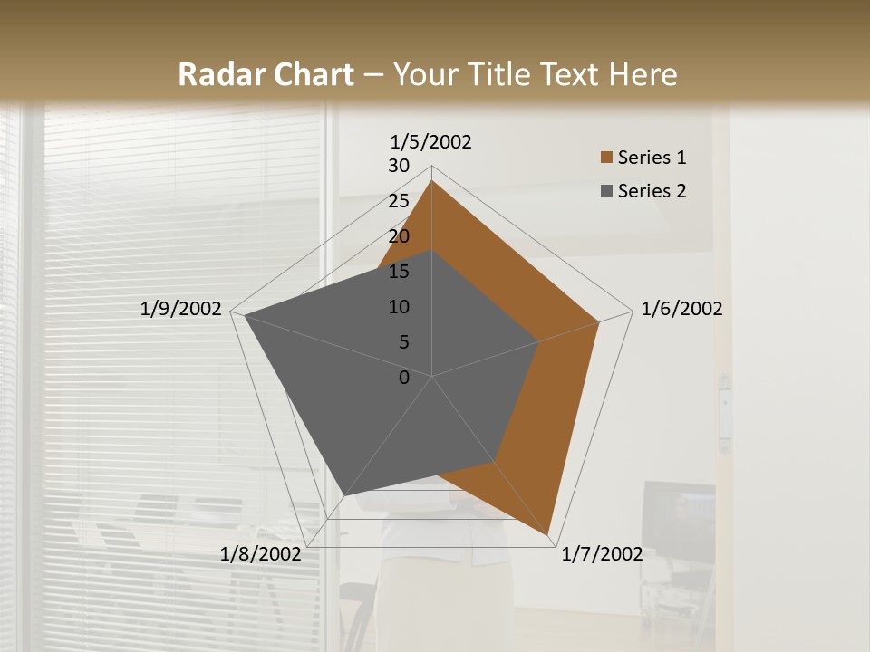 Businesswoman Waiting For Meeting PowerPoint Template