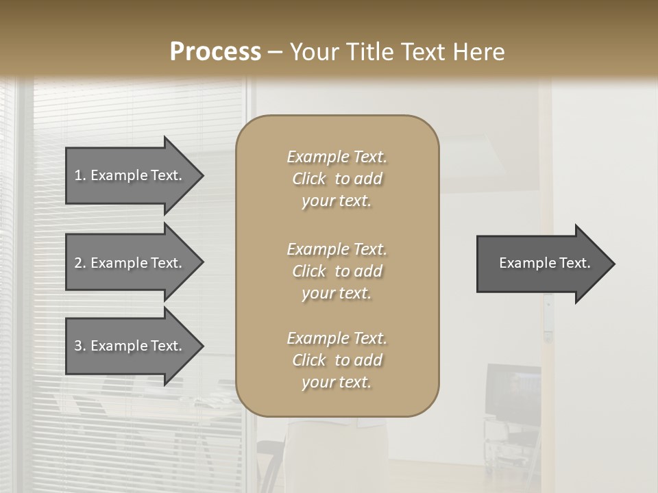 Businesswoman Waiting For Meeting PowerPoint Template